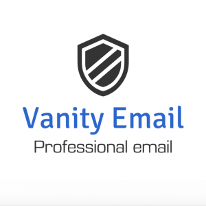 Vanity email - professional email logo